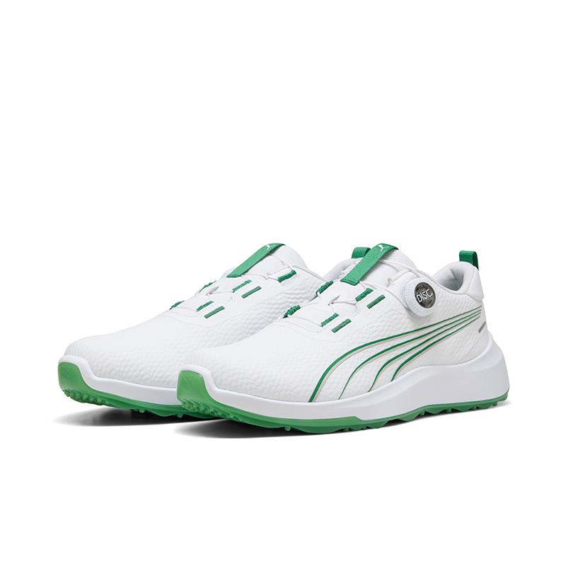 Puma Innovate Sports Disc Versatile Comfortable Golf Shoes Unisex sneaker White Green 313219-01