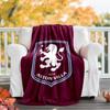 1pc Aston Villa Theme Blanket - Digital Print, Polyester, Cozy for All Seasons, Perfect for Outdoor, and Travel