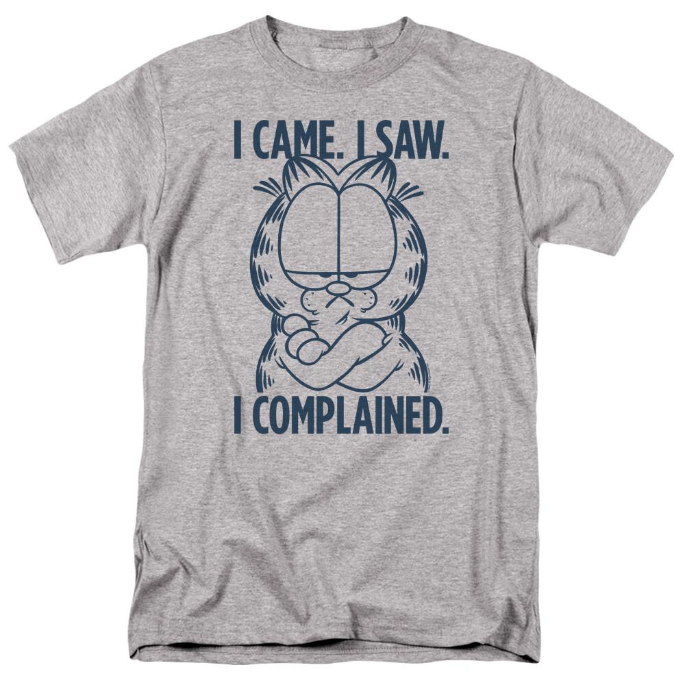 26 Garfield I Complained T Shirt Mens Licensed Cat Jim Davis Comics Tee Sport Gray Unisex T-Shirt XXXXL