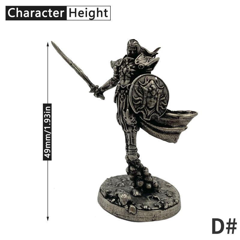 1 buc Bronz Alb Soldați Demon Soldat Șogunat Samurai Model Figurină Ornament Joc de Masă