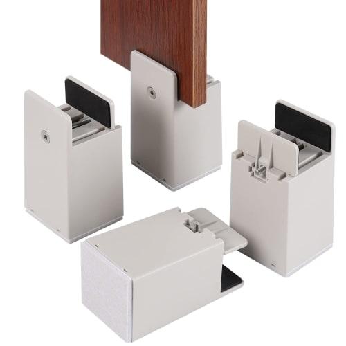 

BOIVSHI Table Leg Extensions, Height Adjustable, 100mm Tall, Set of 4, for Kotatsu Tables, Adjustable Width (0mm-54mm)