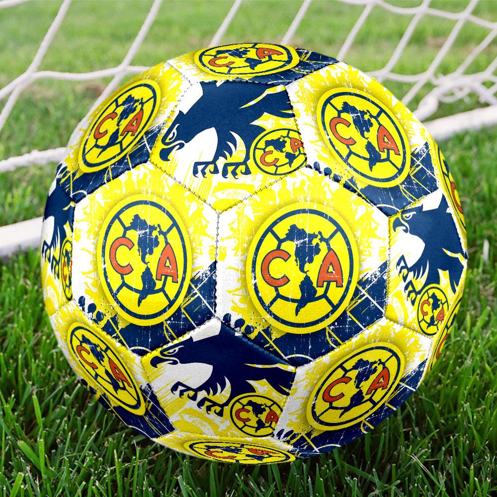 Club América football club Indoor Size 5 Soccer Ball Colorful Machine Stitched PVC Competition Ready Durable High-Bounce