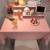 120x120cm Dining Table Protector Rectangular Ins Table Cloth Soft Plaid Tablecloth  Bedroom