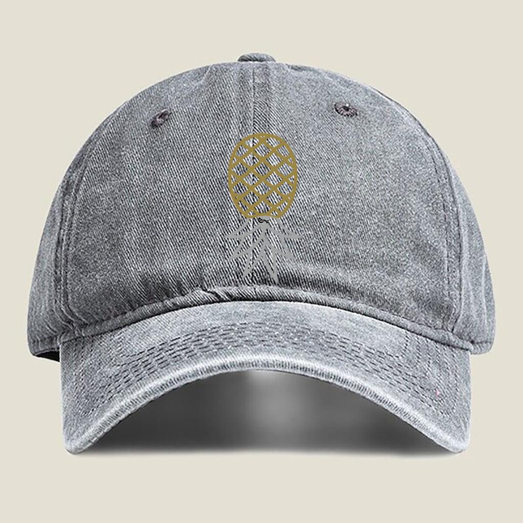 Pineapple Emblem Fashion Washed Baseball Cap Hat Outdoor Activities