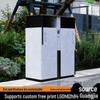 Large Stainless Steel Outdoor Sorting Trash Can for Parks and Commercial Spaces