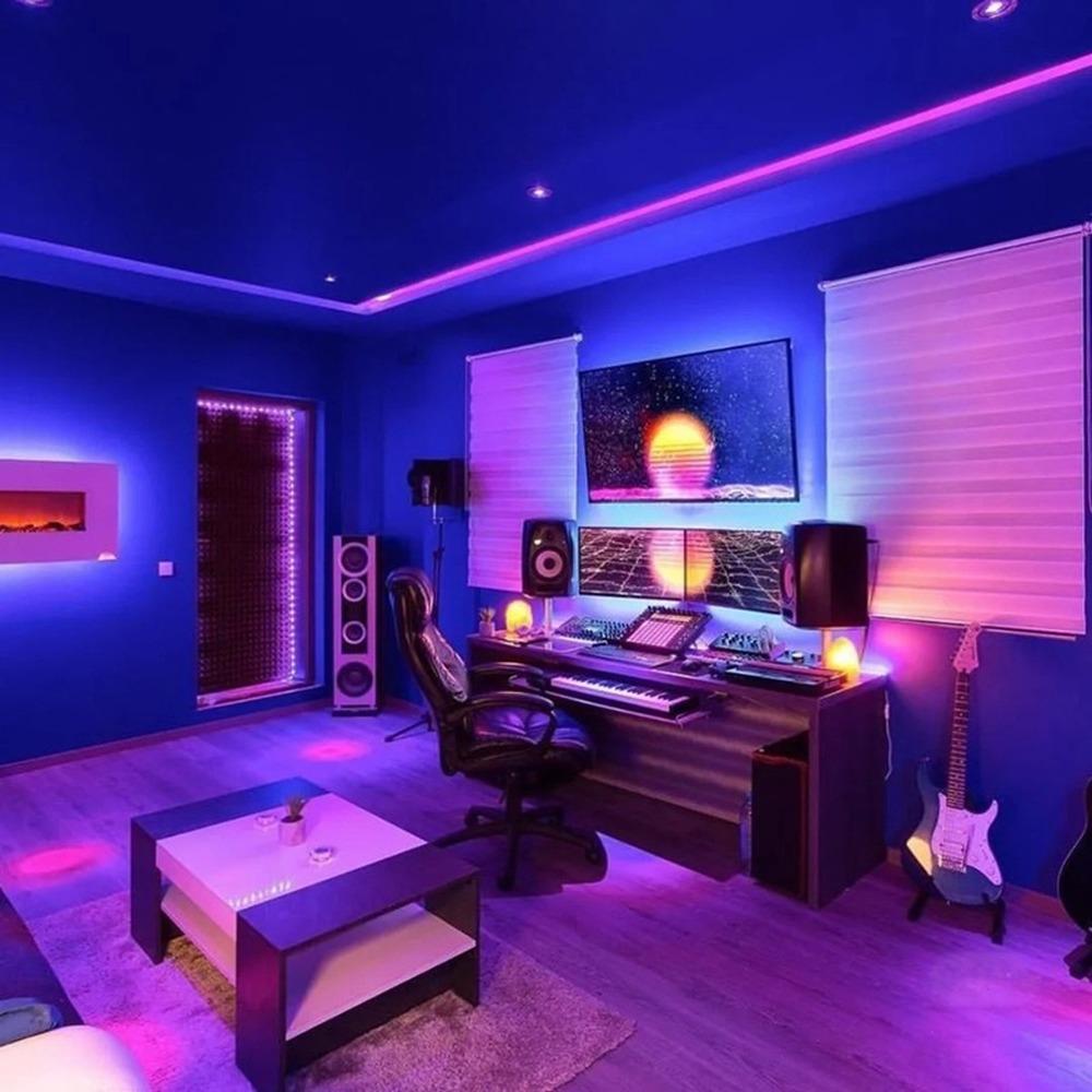 LED Lights StripS Bluetooth USB 5V LED Strip RGB Flexible LED Lamp Tape Ribbon RGB TV Desktop Screen BackLight Diode Tape 30 LIght/M Not Waterproof