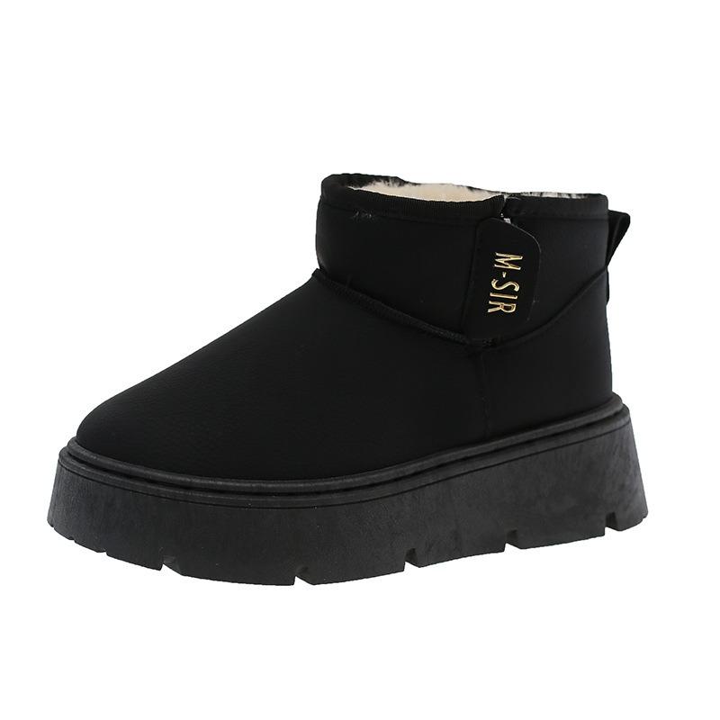 Thick-soled Snow Boots Women's Winter New Cotton Shoes Warm Women's Shoes Piled Thickened Short Boots Women