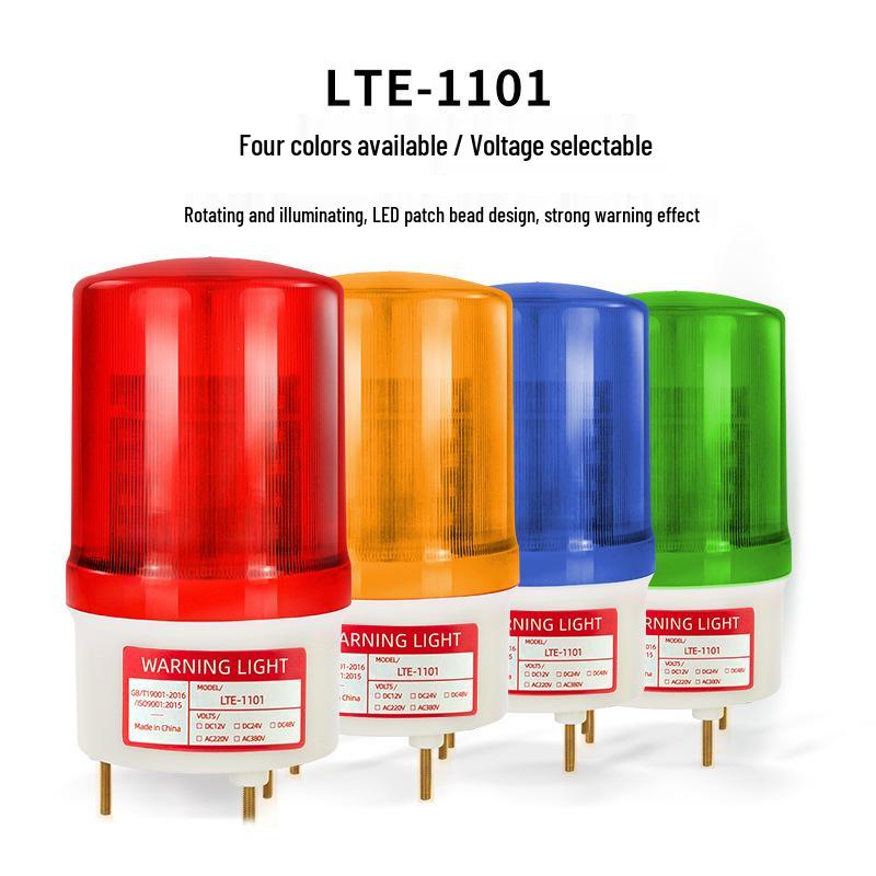 LTE-1101 Rotating Signal Warning Light, 220V, Silent Flashing Traffic Indicator