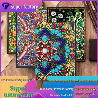 Diamond Painting DIY Notizbuch: Glänzendes Design in Sonderform, 50 Seiten, Perfektes Weihnachtsgeschenk