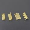 10 Pcs/Bag Brushed & Sealed Brass Hinges Jewelry Box Door Kitchen Cabinet Door Copper Hinges Small Box Exquisite Hinges