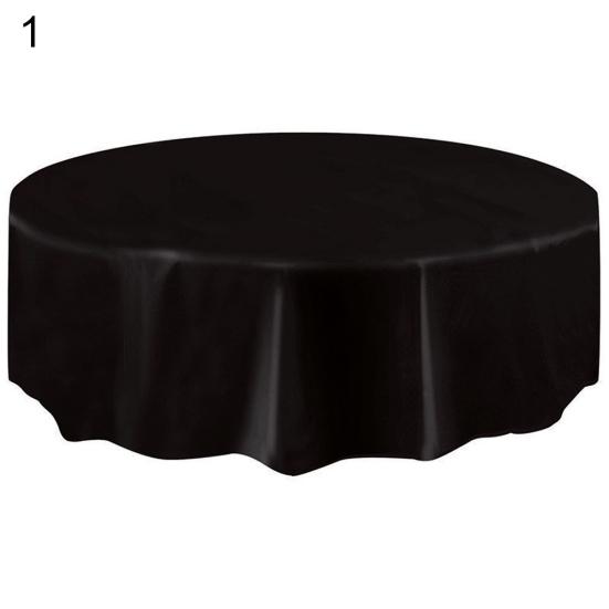 Plastic Waterproof Large Wedding Party Disposable Circular Table Cloth Cover