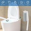 18/48Pcs Disposable Toilet Brush 360° Deep Cleaning Long Handle Wall-mounted Bathroom Cleaning Tool Set Replaceable Brush Head