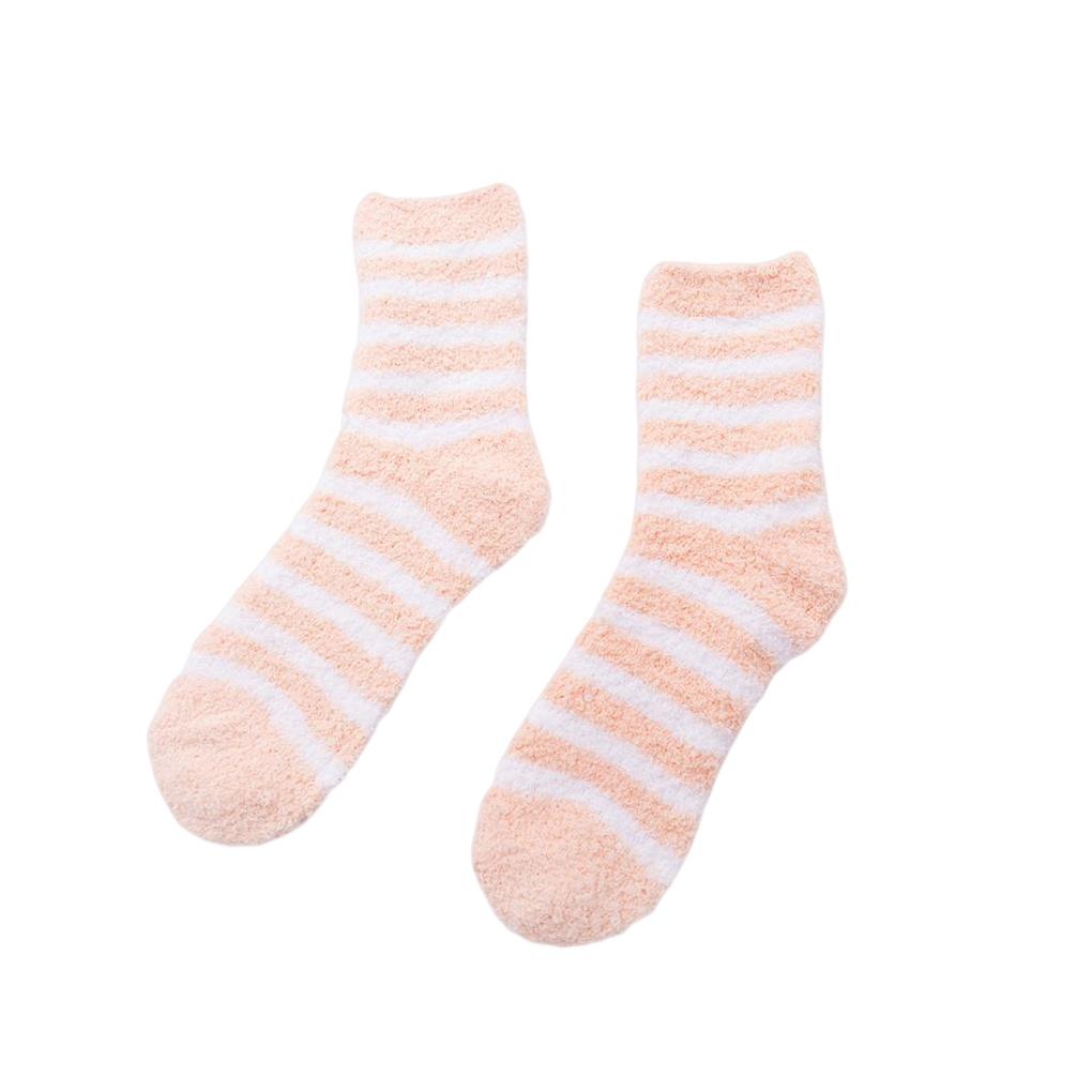 1 Pair Female Sock Cold Winter Warming Elastic Socks Breathable Warm Sleeping Comfortable Footwear Bedroom Dormitory