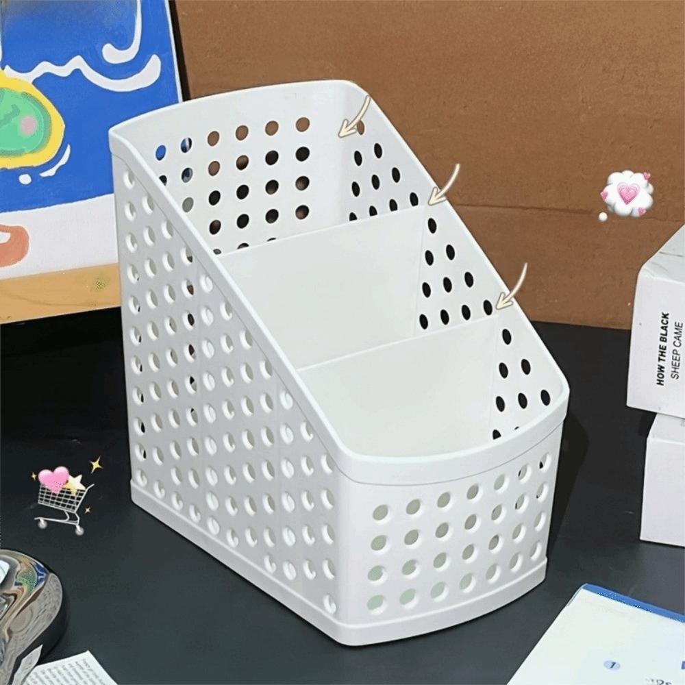 Portable Stationery Storage Basket Large Capacity Pen Holder Makeup Brush Holder  Desk Organize