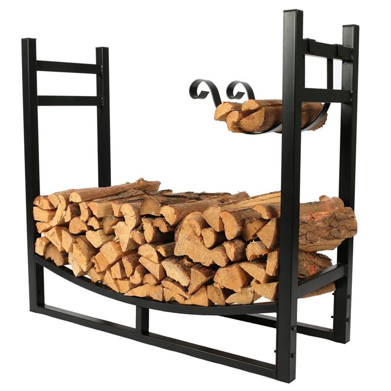 Outdoor Camping and Indoor Firewood Storage Rack