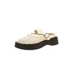 Going out high-end thick-soled woven hollow and breathable bag head half slippers women's new summer one-pedal sandals