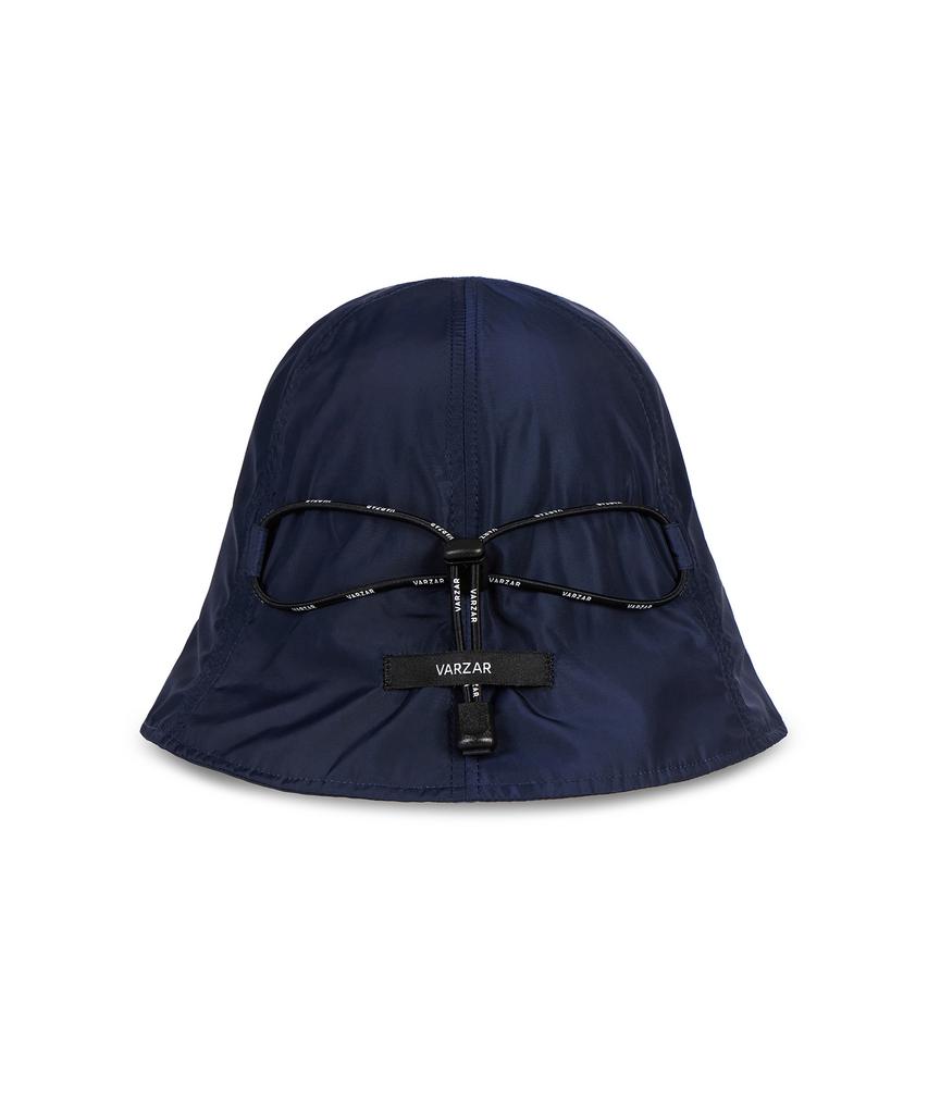 Bajal Varzar Label String Bucket Hat Navy