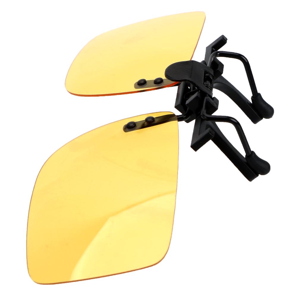 For Men Women Driving Night Vision Lens Anti-UVA UVB Clip On Sunglasses Driver Goggles Polarized Sun Glasses