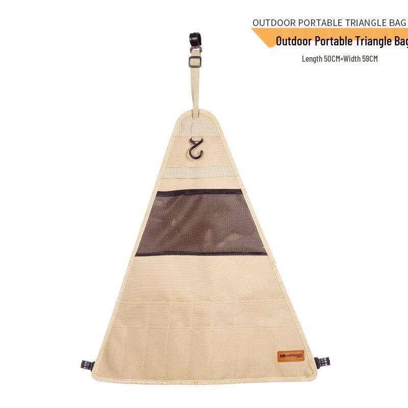 Portable Outdoor Camping Triangle Hanging Bag Cutlery Organizer