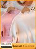 2025 A/W Kids' Ribbed Semi-High Neck Sweater - Warm Knitted Base for Boys & Girls