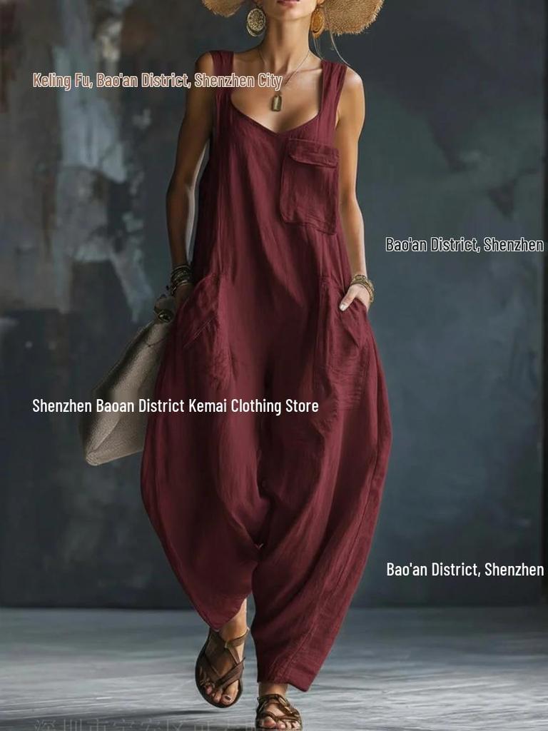 2026 Sommer Locker Lässig Träger Jumpsuit: Bequem und stilvoll für europäische und amerikanische Trends