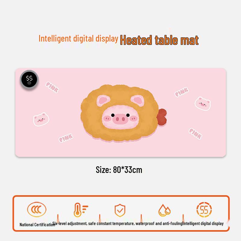 Electric Heating Desk Pad - Warm Mouse Pad for Office & Student Use