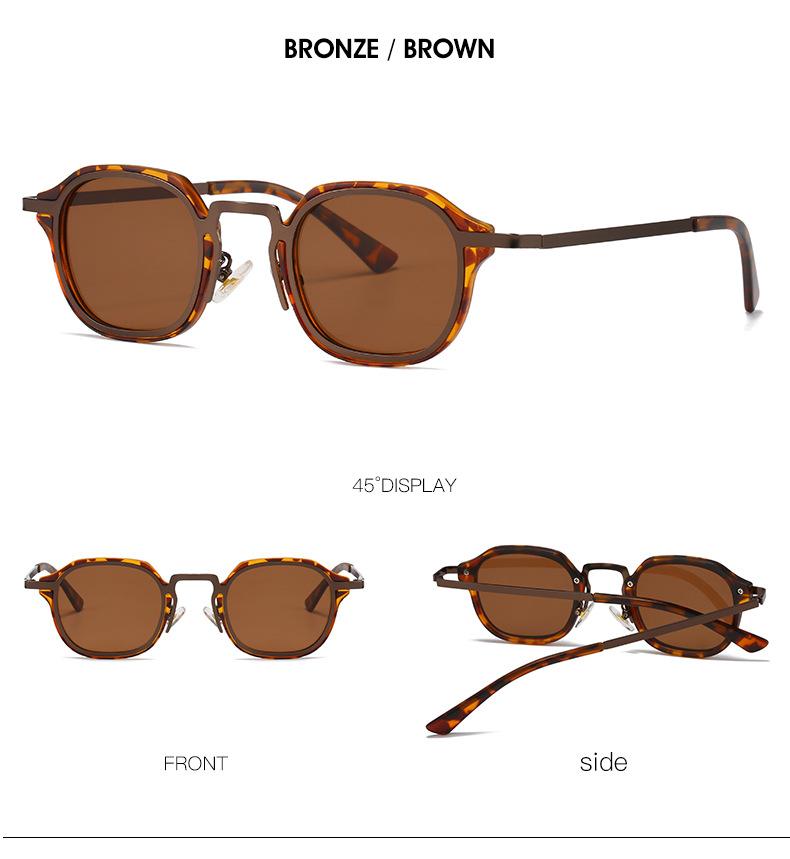 Fashion Personalized Metal Leg Design Retro Ocean Film Men'S Outdoor Driving Glasses Classic Round Women Sunglasses Shades Uv400