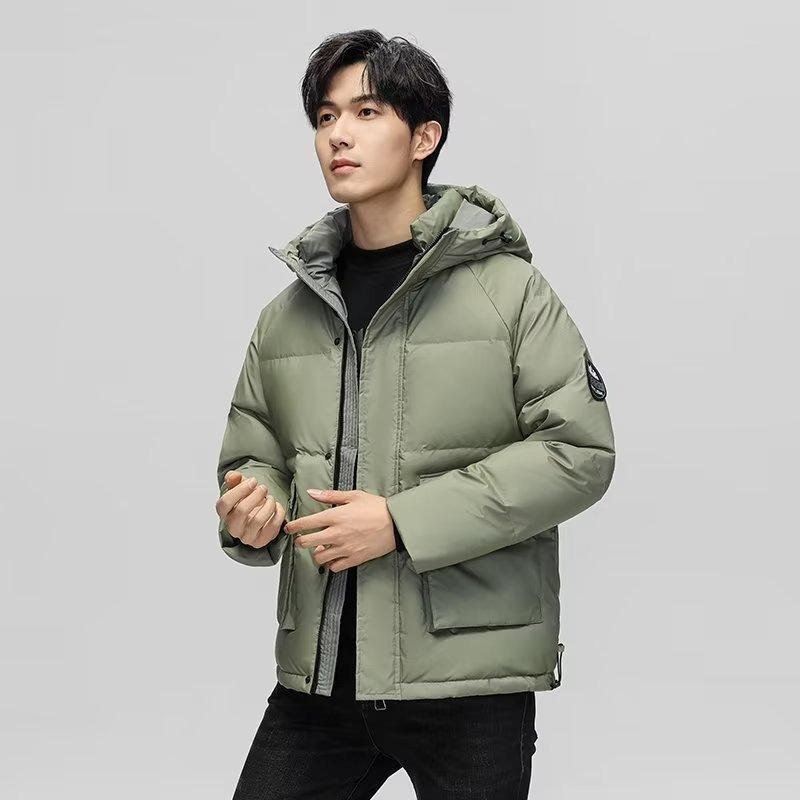 Down Jacket Men's and Women's Winter Hooded Thickened Warm New Casual Loose Large Size