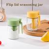 Food Grade Glass Spice Jar With Airtight Lid And Attached Spoon Perfect For Kitchen Cooking Baking Seasoning Storage