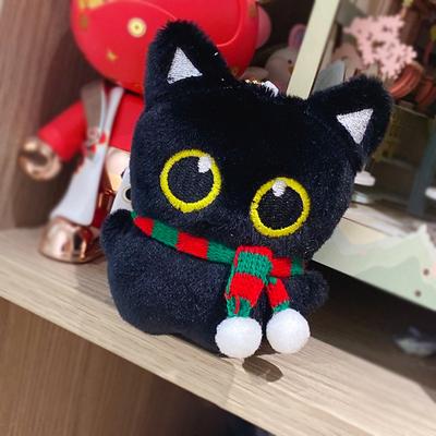Christmas Cute Cat Plush Doll Toy Pendant Car Bag Hangings Decoration Accessries Gifts