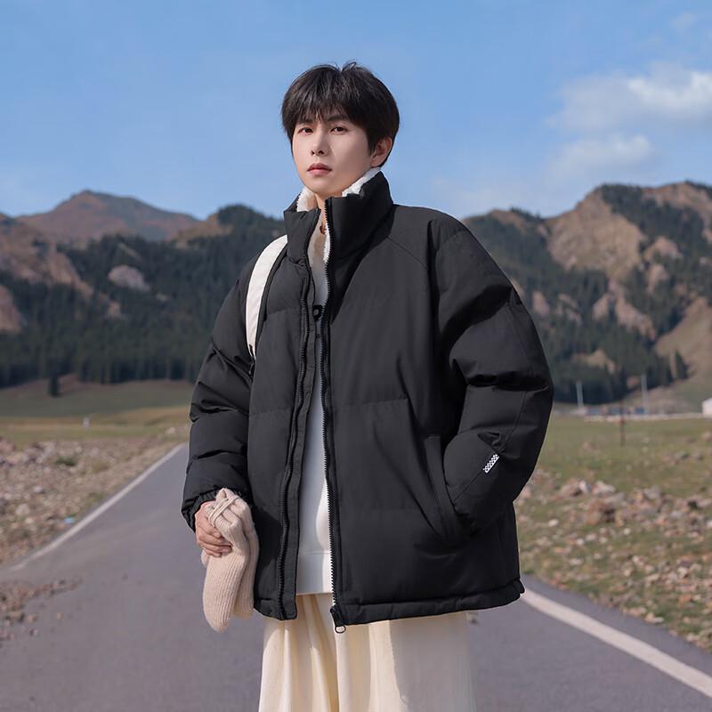 Wassup Sohot Men's Lamb Fleece Lined Puffer Jacket