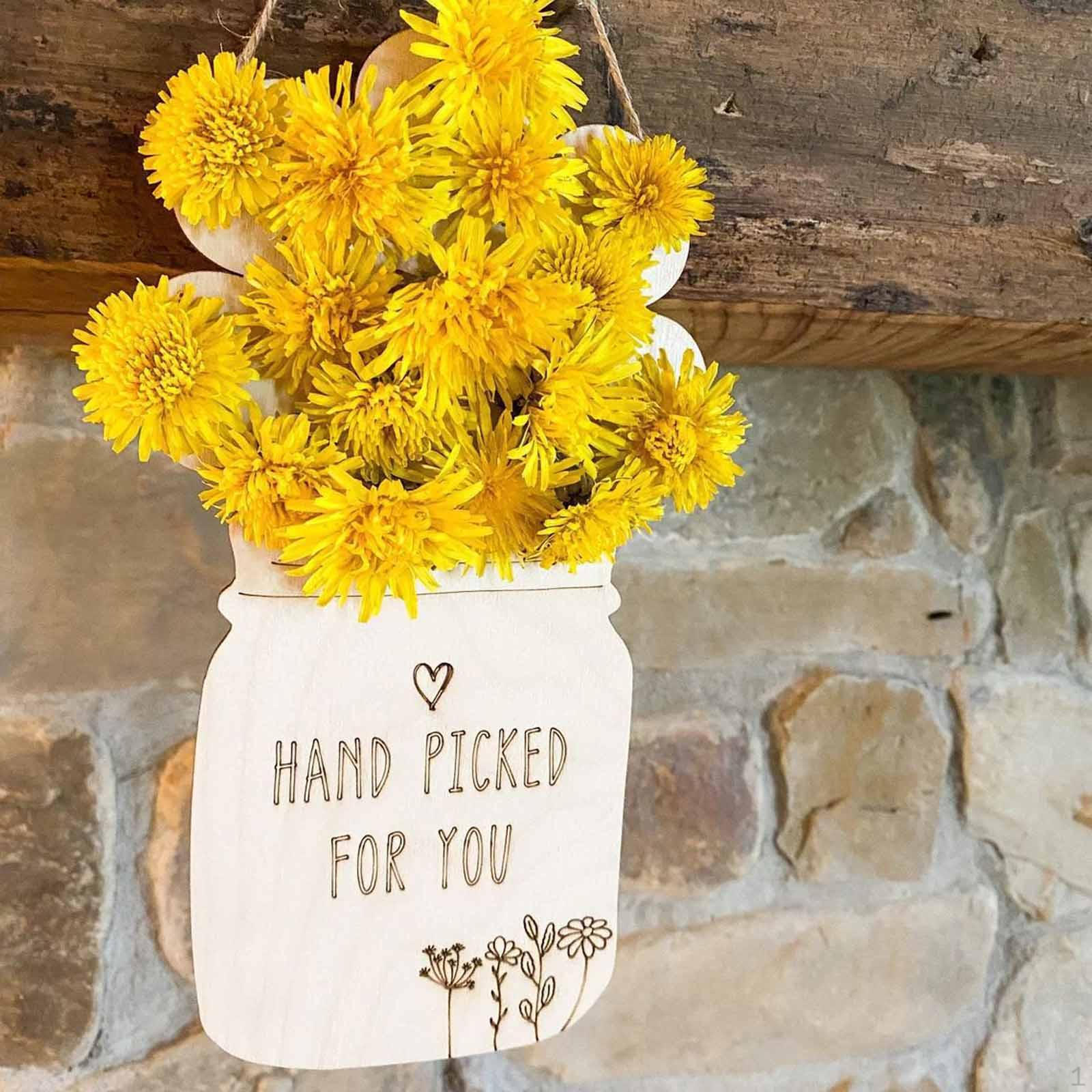 

Picked Flower Holder Wooden Dried Flowers Stand Decor Gift Table Centerpiece Ornament