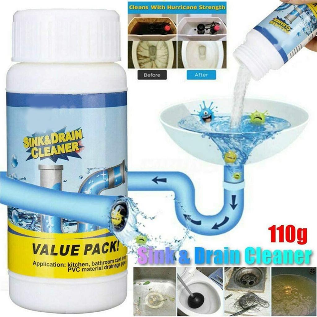 Strong Dissolution Of Unclogging Agent To Clean Sewers, Kitchens, Oil Stains, Toilets, Toilets, Vegetable Washing Blockages, And Unclog