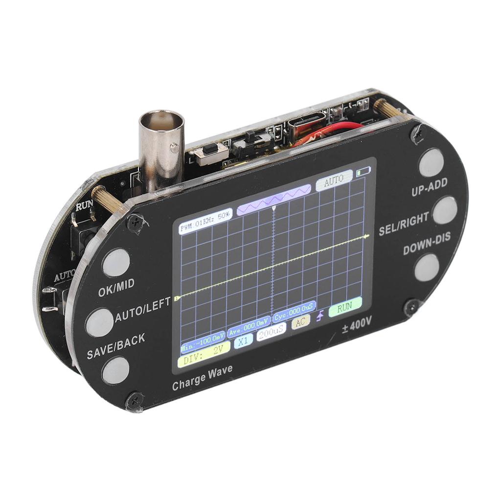 Digital Oscilloscope 2.5MHz Sampling 2.4in TFT Display 320x240 Resolution Signal Waveform