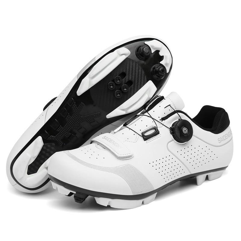Mens Cycling Shoes Professional Road MTB Bike Non-Cleat Rigid Sole Indoor Spin Trainer Footwear