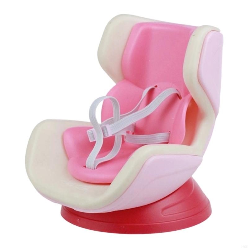 28GC Soft Cushioned Automotive Vent Clip Holder For 4-6.7Inch Plush Toy Stable Display Platform With Adjustable Strap