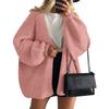 Women's Fashion Solid Color Coats Long Sleeved Knitted Casual Cardigan Sweater Jacket