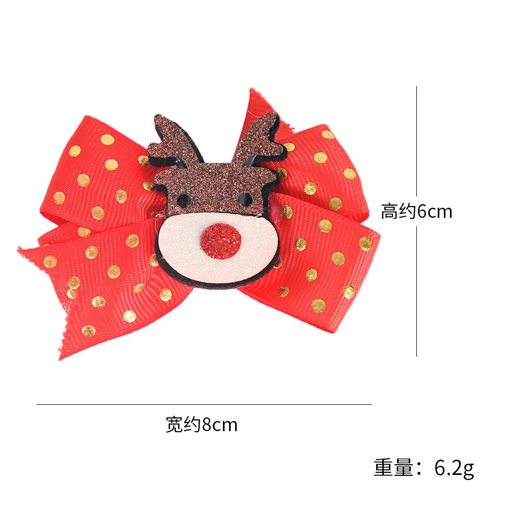 Adorable Hair Christmas Clips For Girls Featuring Sparkling Reindeer Antlers And Cheerful Designs