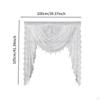 Waterfall Window Valance , Home Decoration, Breathable Soft Swag Vintage Design for Bedroom