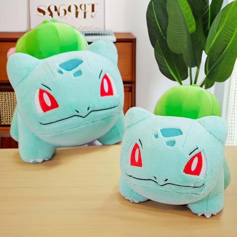30-60Cm Bulbasaur Plush Toys Green Pokémon Big Stuffed Anime Dolls Collectible Plushie Sleeping Pillow Kid'S Christmas Gifts