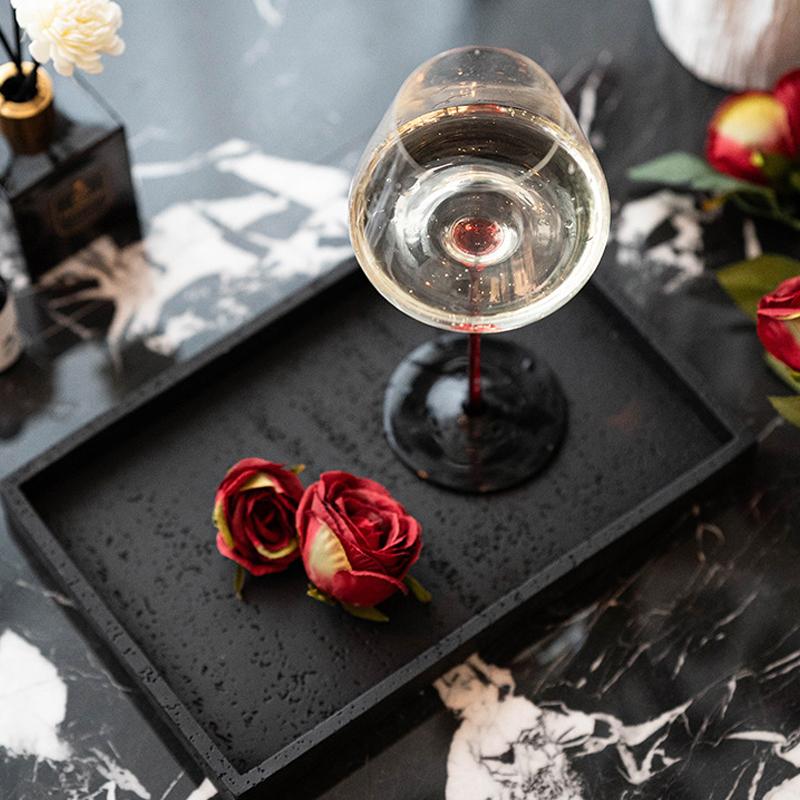 Hotel Bathroom Shower Gel Tray Bathroom Aromatherapy Candle B&B Cave Stone High Sense Luxury Perfume Bathroom Decoration