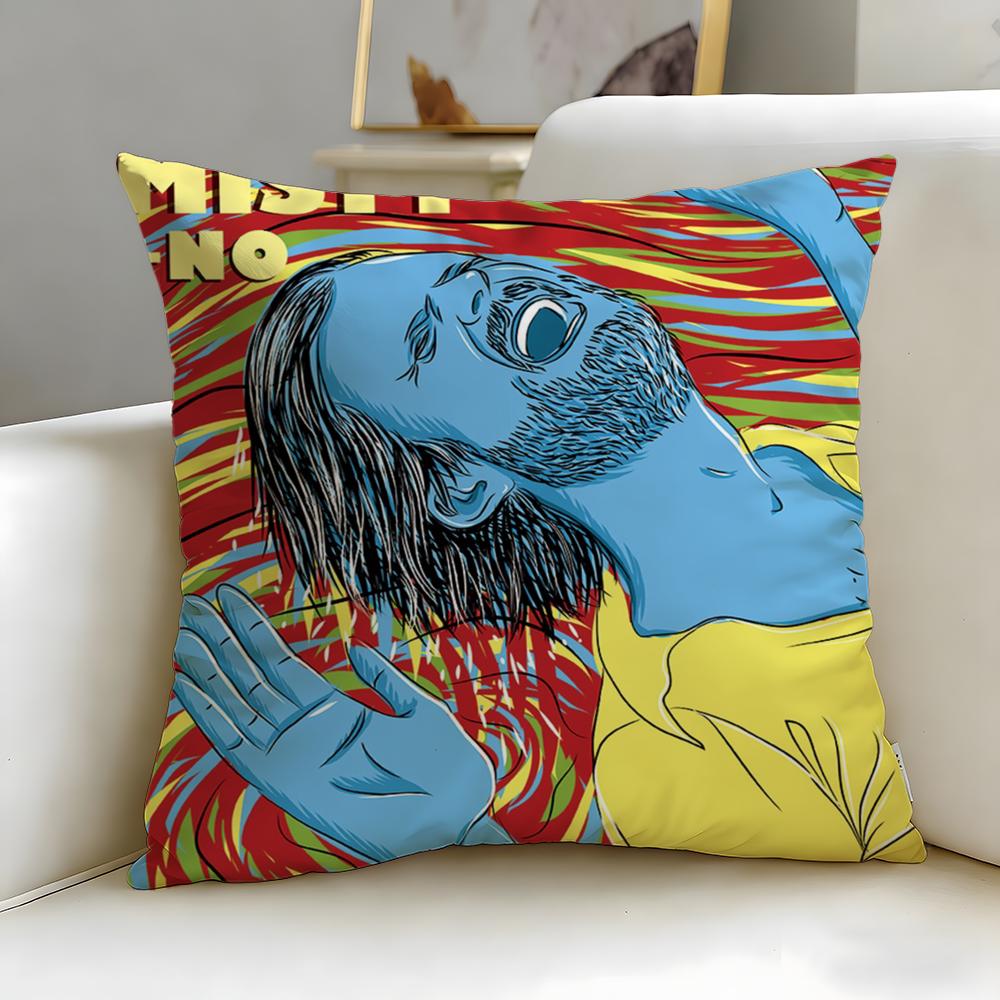 Hot Jjohn Mistying Cushion Cover Soft EasyWash Pillow Case Versatile for Couch Bed Travel and Office