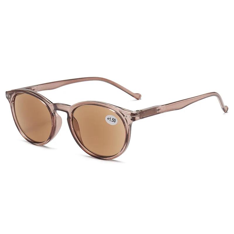 Hochwertige Retro-Lesebrille für Damen und Herren, klassisches rundes Gestell, Blaulichtfilter, Unisex, Presbyopie-Brille, Dioptrien +1,0 bis +4,0