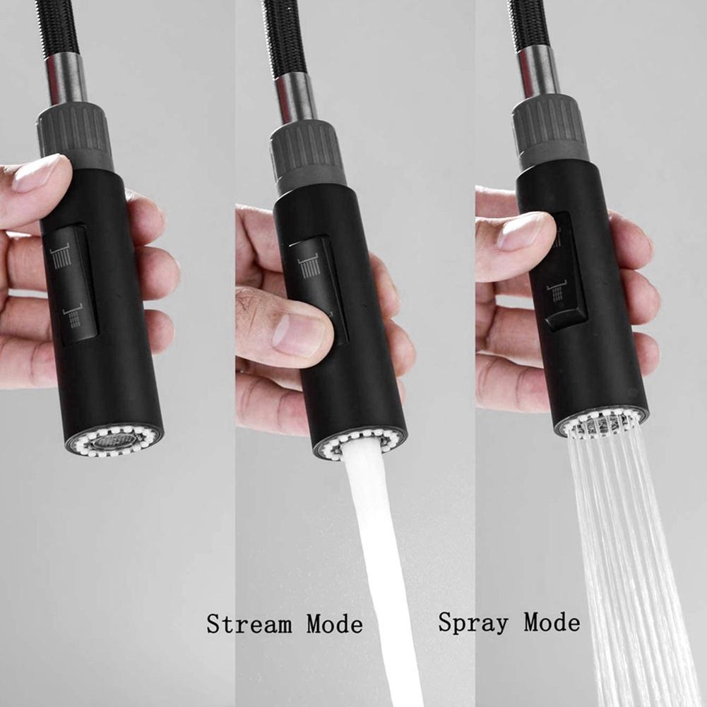 ABS Sprayer Head Black Faucet Shower Sprayer Head 1PC