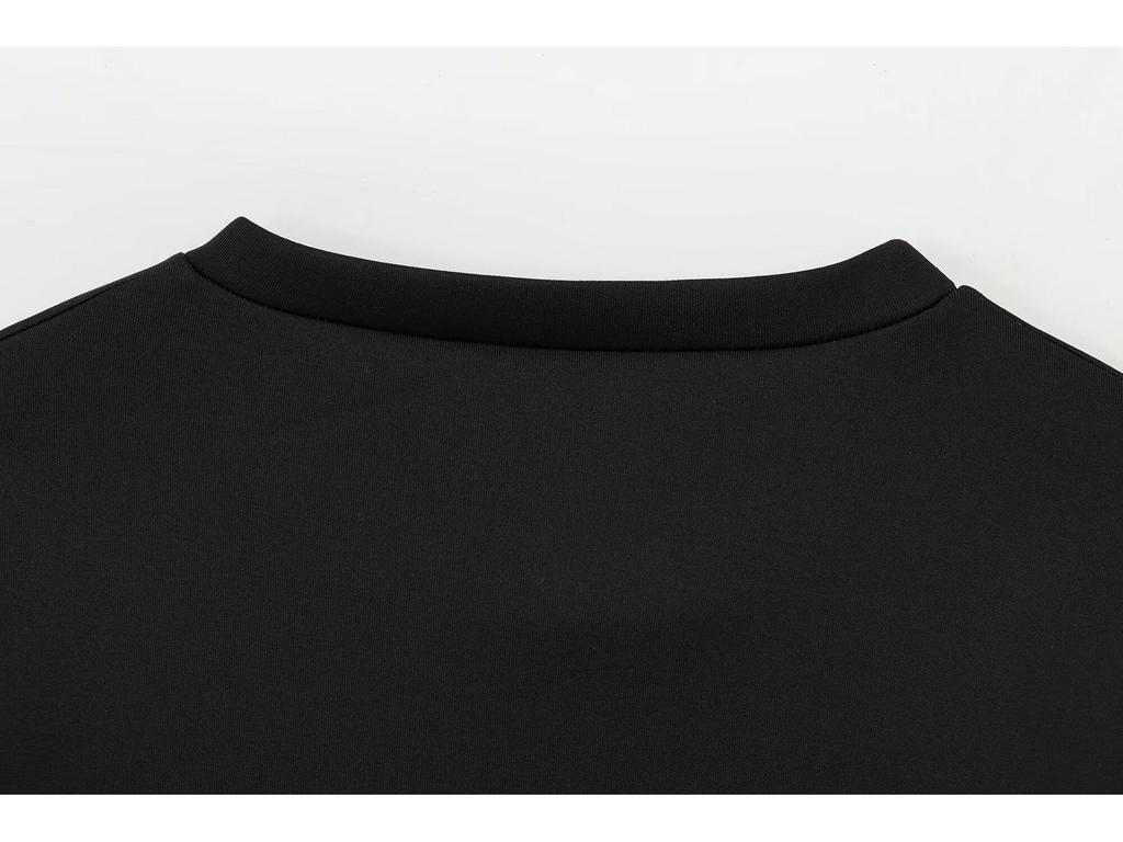 2025 Spring Women's European & American Fashion Long Sleeve Sweatshirt and Skirt Set