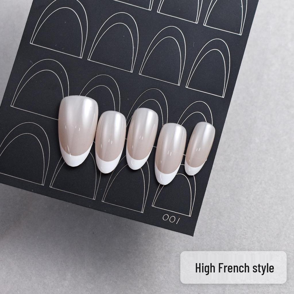 Snowflake Nail Art Stencil Stickers - Christmas French Ombre Airbrushing Decals