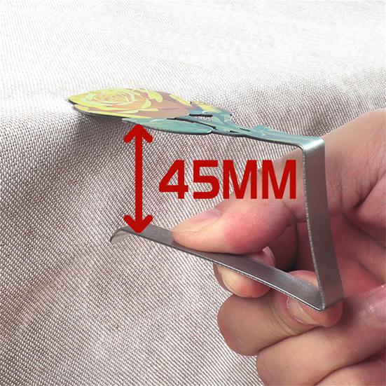 Stainless Steel Rose Tablecloth Clip Non-slip Indoor Outdoor Wedding Party Picnic Camping Table Cover Holder Fixing Clamp