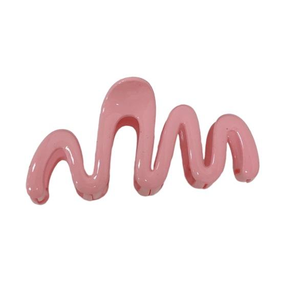 

Hair Claw Macaron Color Series Large Gripping Hair Claw Wave Shape Glossy Back Head Shark Hair Claw Hair Accessories