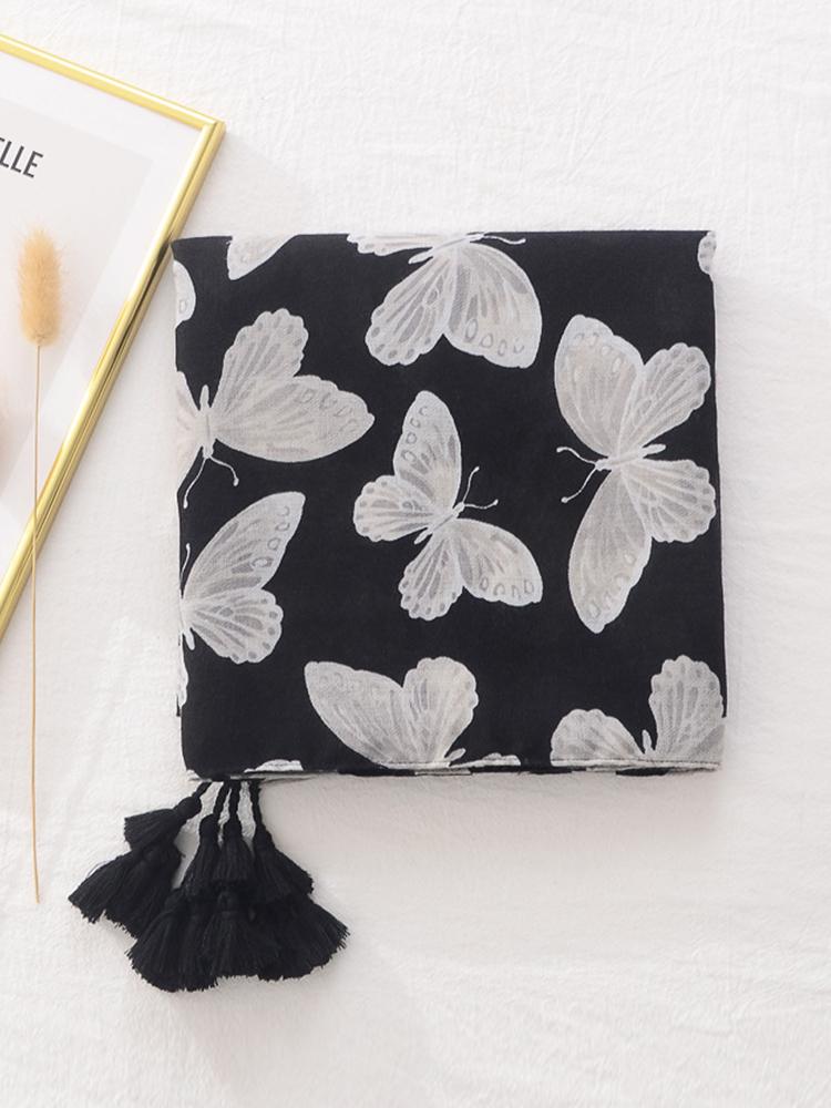 Elegant Women Silk Scarf Wild Soft Print Tassel Shawls Foulard Femme Mujer Pareo Muffler Bufandas Stoles Hijab Bandana Summer