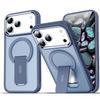 New Folding Stand Matte Clear Magnetic Case for iPhone 17 17 Air 17Pro 17 Pro Max For Magsafe Wireless Charge Shockproof Cover